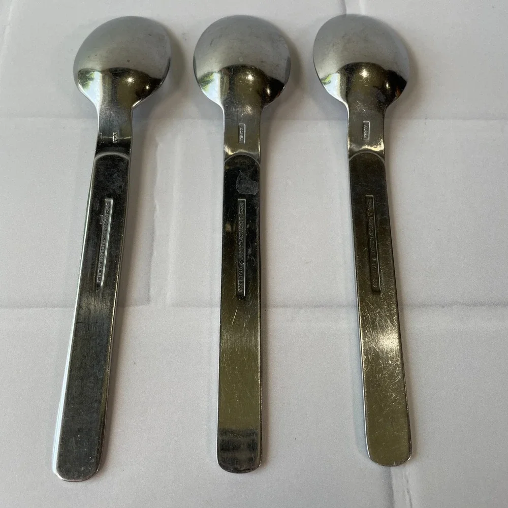 Reed & Barton Middleburg-Marlborough Stainless Oval Soup Spoons Set of 3